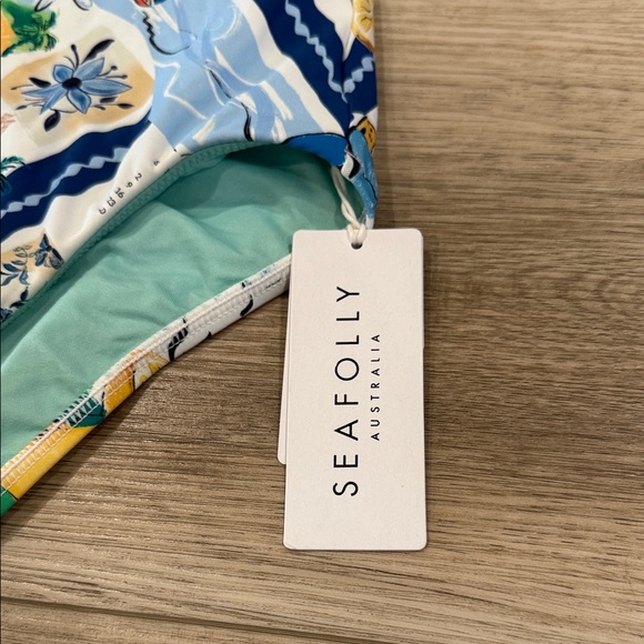 Seafolly Kids Swim One-Piece - Aqua and Pastel - Picture 2 of 5